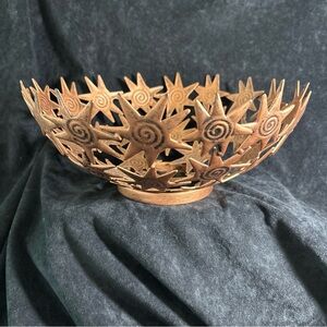 Decorative Star Design Metal Bowl